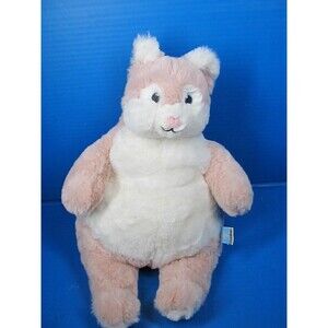 Little Cucu Sitting Kitty Cat Peach White Large Soft Plush Stuffed Animal 16"